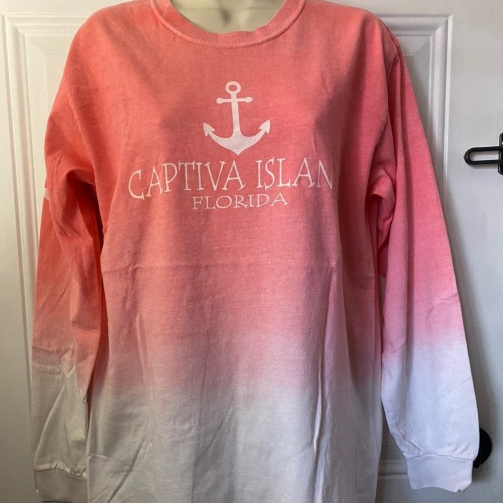 CAPTIVA ISLAND Sanibel island long sleeve ombré shirt beach FLORIDA